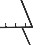 fekete fém karácsonyfa dekorációhoz 60 cm