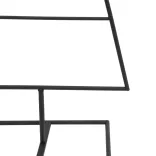 fekete fém karácsonyfa dekorációhoz 60 cm