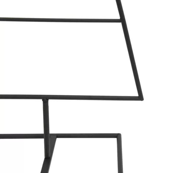 fekete fém karácsonyfa dekorációhoz 60 cm