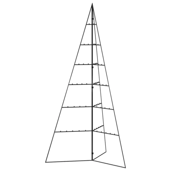 fekete fém karácsonyfa dekorációhoz 140 cm