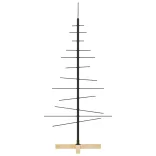 fekete fém karácsonyfa alap dekorációhoz 120 cm