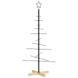 fekete fém karácsonyfa alap dekorációhoz 120 cm