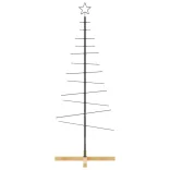 fekete fém karácsonyfa alap dekorációhoz 150 cm