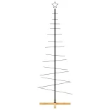 fekete fém karácsonyfa alap dekorációhoz 180 cm