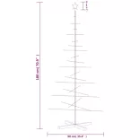 fekete fém karácsonyfa alap dekorációhoz 180 cm