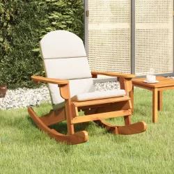 tömör akácfa Adirondack hintaszék párnával