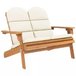 tömör akácfa Adirondack kerti pad párnával