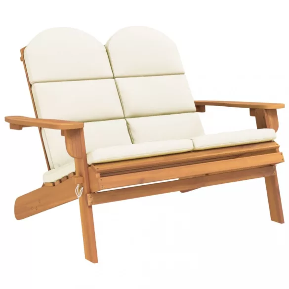 tömör akácfa Adirondack kerti pad párnával