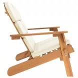 tömör akácfa Adirondack kerti pad párnával
