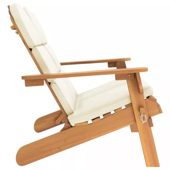 tömör akácfa Adirondack kerti pad párnával