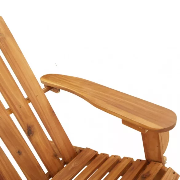 tömör akácfa Adirondack kerti pad párnával