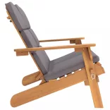 tömör akácfa Adirondack kerti pad párnával