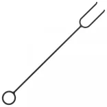 rusztikus acél XXL méretű tűztál piszkavassal 62 x 54 x 56 cm