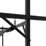 antracitszürke pergola behúzható tetővel 395 x 292 x 230 cm