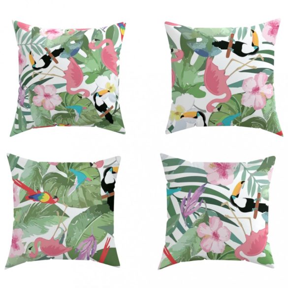 4 db többszínű szövet díszpárna 50 x 50 cm