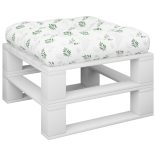 levélmintás szövet raklappárna 50 x 50 x 12 cm