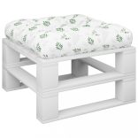 levélmintás szövet raklappárna 60x60x12 cm