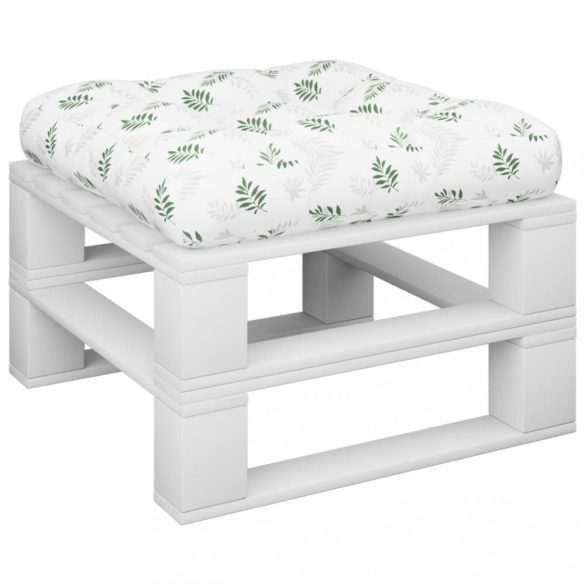 levélmintás szövet raklappárna 60x60x12 cm