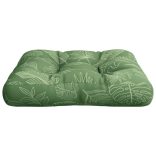 levélmintás szövet raklappárna 60x60x12 cm