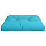 türkizkék szövet raklappárna 70x70x12 cm