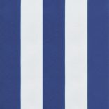 kék és fehér csíkos szövet raklappárna 80x80x12 cm