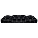 fekete kockás szövet raklappárna 120 x 80 x 12 cm
