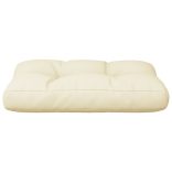 krémszínű szövet raklappárna 50 x 40 x 12 cm