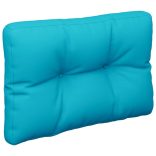 türkizkék szövet raklappárna 50 x 40 x 12 cm