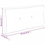 türkizkék szövet raklappárna 70 x 40 x 12 cm