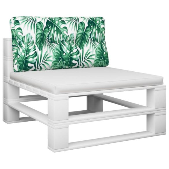 levélmintás szövet raklappárna 80x40x12 cm