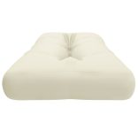 krémszínű szövet raklappárna 120 x 40 x 12 cm