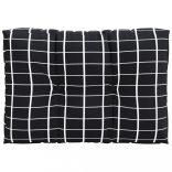 2 db fekete kockás szövet raklappárna