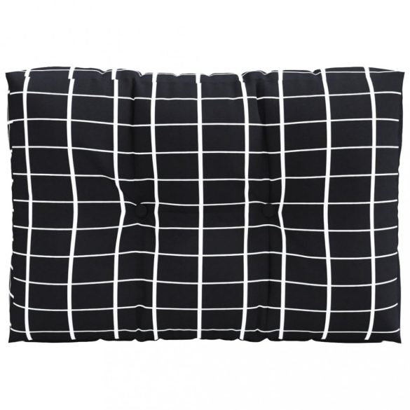 2 db fekete kockás szövet raklappárna