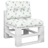 2 db levélmintás szövet raklappárna