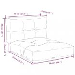 2 db piros szövet raklappárna