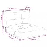 2 db többszínű szövet raklappárna