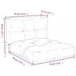 2 db levélmintás szövet raklappárna