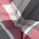 2 db piros kockás szövet raklappárna