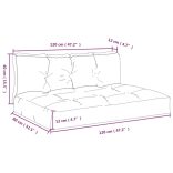 2 db fekete kockás szövet raklappárna