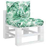 2 db levélmintás szövet raklappárna