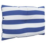 3 db kék és fehér csíkos oxford szövet raklappárna
