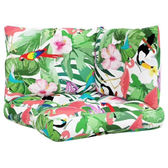 3 db többszínű oxford szövet raklapkanapé párna