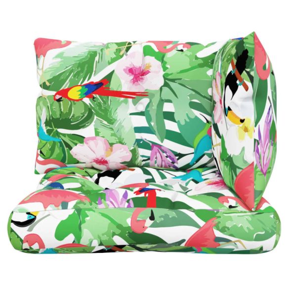 3 db többszínű oxford szövet raklapkanapé párna