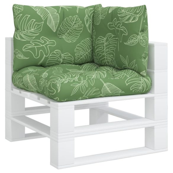 3 db levélmintás oxford szövet raklappárna