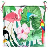 4 db többszínű szövet székpárna 40x40x4 cm