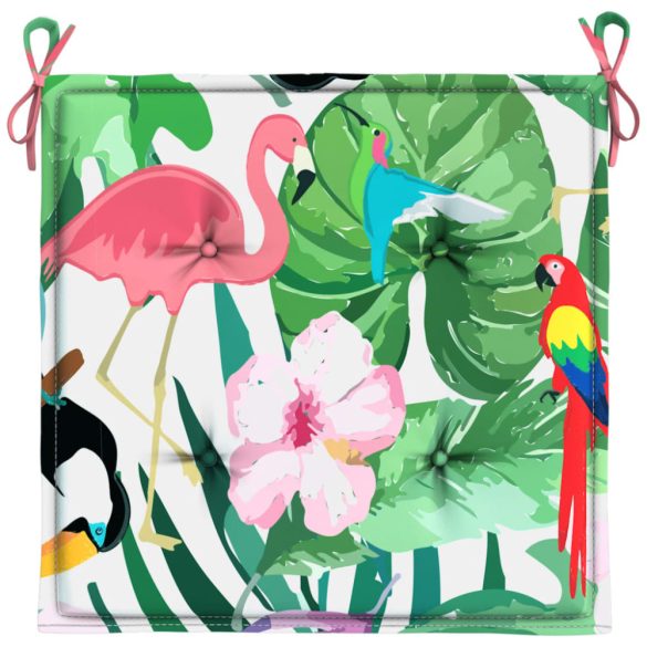 4 db többszínű szövet székpárna 40x40x4 cm