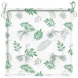 2 db levélmintás szövet székpárna 50 x 50 x 4 cm