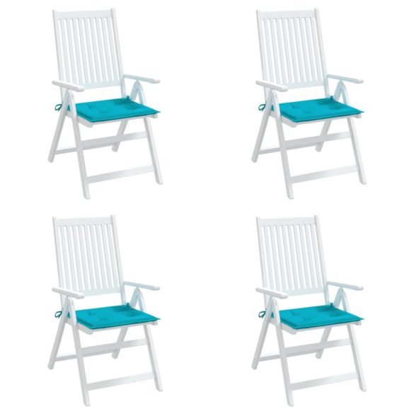 4 db türkiz szövet székpárna 50x50x4 cm