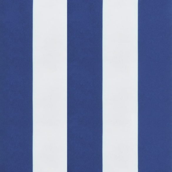 kék/fehér csíkos oxford-szövet kerti padpárna 120x50x4 cm