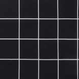 fekete kockás oxford-szövet kerti padpárna 120x50x4 cm